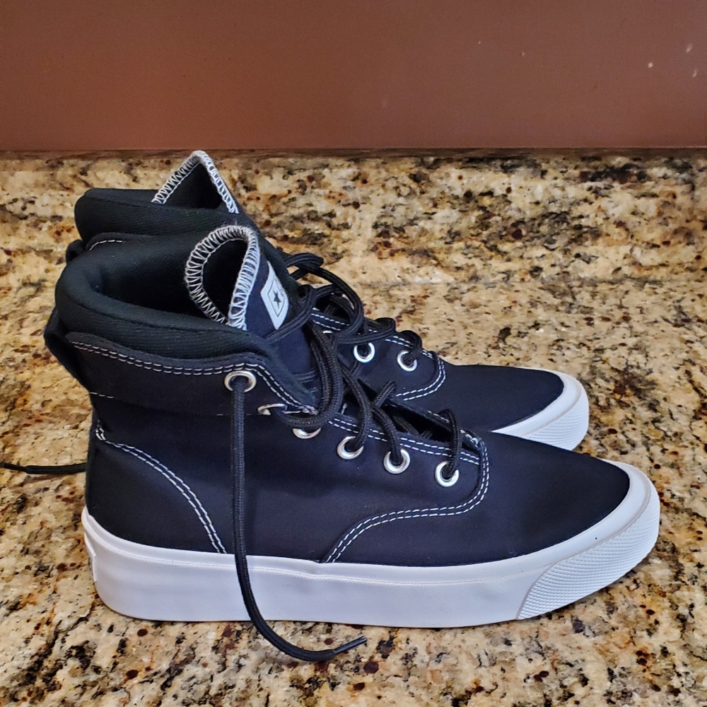 Converse High Tops Skid Grip CVO Hi Sneaker Black Mens 5 Womens 6.5  170085C - Picture 2 of 8